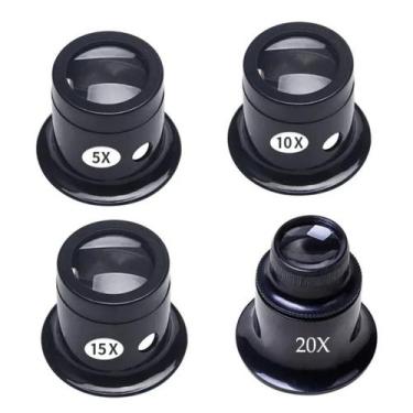 Imagem de Kit Lupa De Olho - 5x 10x 15x 20x - Relojoeiro manutenção - SWG