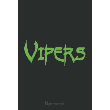 Imagem de Go Vipers Football Basketball Cheer Team Fan Spirit Notebook: A blank lined basketball notebook 6x9 in 110 Pages that makes a fun basketball gift for ... women's basketball, team basketball gifts