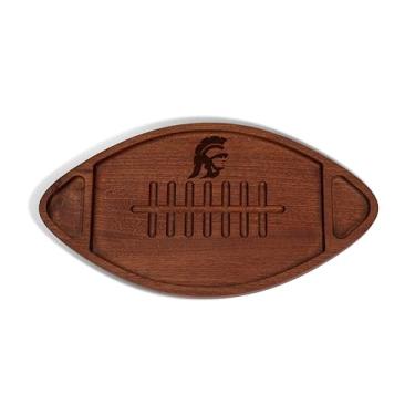 Imagem de The Memory Company | Licenciado NFL Acacia Team Football with Triangles Serving Board,University of Southern California