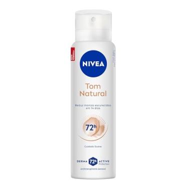 Imagem de NIVEA Desodorante Antitranspirante Aerossol Tom Natural 150ml - Reduz marcas escuras e oferece proteção prolongada por 72 horas
