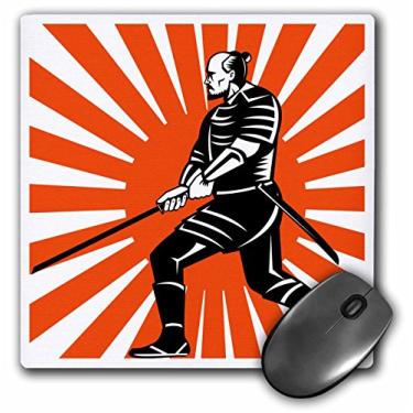 Imagem de 3dRose Mouse Pad LLC 20 x 20 x 0,25 polegadas Samurai Warrior (mp_15904_1)