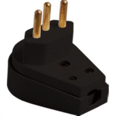 Imagem de Pino Prensa Cabo Ilumi Gigante 2 Polos+Terra 20A Preto 1419Pct - Kit C