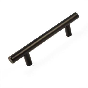 Imagem de 10 X Puxador Gaveta Aço Inox Dourado Preto 64mm 96mm 128mm - Maxima Me