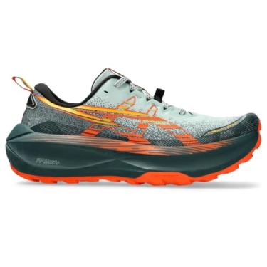 Imagem de ASICS Tênis de corrida masculino Trabuco Max 4, Cold Moss/Nova Orange, 42