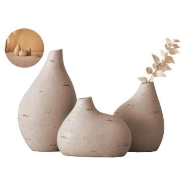Imagem de 3 Vasos Decorativos Poliresina Resistente Design Encantador - Casa Her