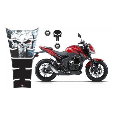 Imagem de Adesivo Resinado Protetor De Tanque Justiceiro Haojue Dr 160 - Resitan