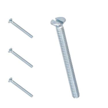 Imagem de Kit 4 Parafuso Caixinha De Luz Aço 35mm Caixa De Tomada Energia 9/64X1