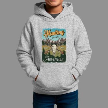 Imagem de Moletom Canguru Infantil Basico Masculino Moda De Country confortável 