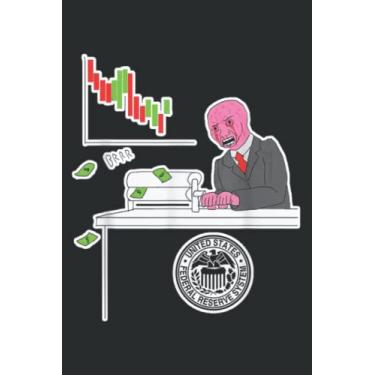 Imagem de Money Printer Go Brrr Meme: Notebook Journal with 6" x 9", 120 Pages For Lady, Girls And Women. Perfect Possum Blank Lined Notebook Journal Gift Ideas.