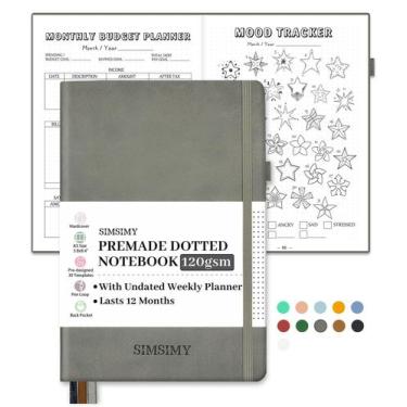 Imagem de Caderno Dot Grid A5 SIMSIMY - Com Modelos Pré-fabricados