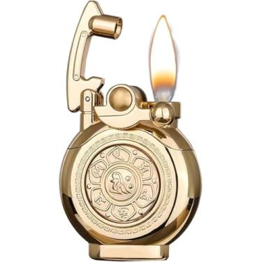 Imagem de Bsdurable Isqueiros vintage, isqueiros reutilizáveis de trincheira, adequados para presentes de aniversário para pais e maridos masculinos (sem gás butano)