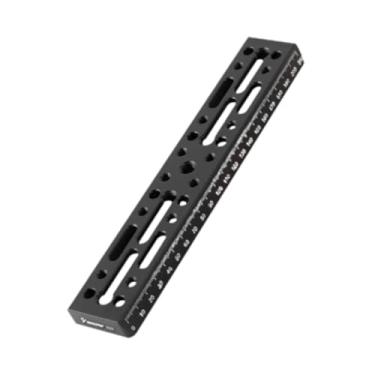 Imagem de BaotyJie Profissional de montagem do telescópio Placa de montagem de cauda de cauda substituta astrofotografia premium Placa de fixação de liga de alumínio, 220mm Preto