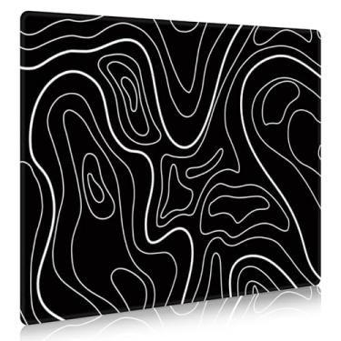 Imagem de DAWNTREES Mouse pad de vidro para jogos, rastreamento preciso e rápido, compatível com vários modelos de mouse, base de borracha antiderrapante, tapete de mouse grande para escritório e casa, XLL 50 x