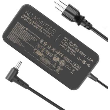 Imagem de 120W 19V 6.32A Adaptador de para computador portátil compatível com ASUS TUF Gaming FX705GM FX705DT FX705GE FX705GD FX505 FX505GD FX505GE FX505GD FX505DY FX705DY FX505GM TUF705GD FX505DD