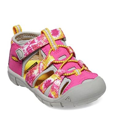 Imagem de KEEN Sandália infantil unissex Seacamp II CNX, Multi/Amarelo Keen, 5 Toddler