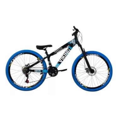 Imagem de Bicicleta Aro 26 Vikingx Tuff 25/30 do Grau Vmaxx  Pneu Azul