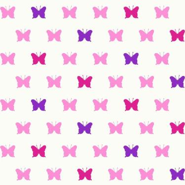 Imagem de Papel de Parede Fofura Baby Borboletas Rosa FF4056