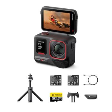 Imagem de Insta360 Pacote Get-Set Ace Pro 2 – Câmera de ação à prova d'água 8K projetada com Leica, sensor de 1/3.3 cm, chip de IA duplo, luz baixa, áudio superior, tela flip e edição de IA para vlogs