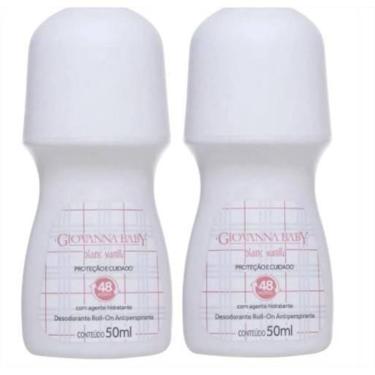 Imagem de Desodorante Roll-On Giovanna Baby Blanc Vanilla 50ml - 2 Unidades
