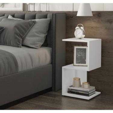Imagem de Aparador Decorativo Para Quarto Branco Tx - 60X25X25