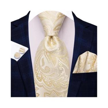 Imagem de Gravatas Masculinas De Cor Sólida Rosa Verde Quente 85cm Conjunto De G
