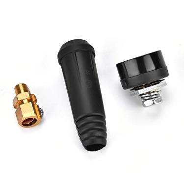Imagem de DKJ Série DKJ Connect Quick Connect Connector de Cabo de Soldagem de Estilo Europeu | Rápida para Soldagem Eficiente | Conexão Elétrica Durável e Confiável (DKJ10-25 preto)