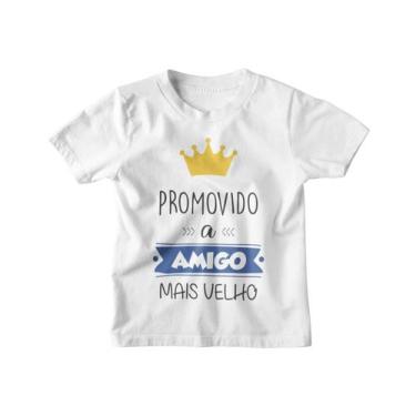 Imagem de Camiseta Infantil Promovido a Amigo Mais Velho Branca - Del France, 06