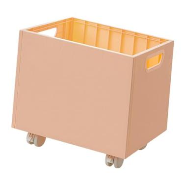 Imagem de IEUDNS Sob o caixa de mesa com rodízios sob a caixa de arquivos do organizador de documentos do organizador de livros de mesa com alças para sala de estar, Rosa