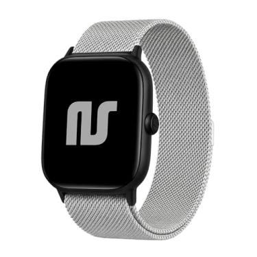 Imagem de Pulseira Nandos-Store compatível com Amazfit GTR 42MM / GTS/GTS 2 / GTS 2 mini (Prata)