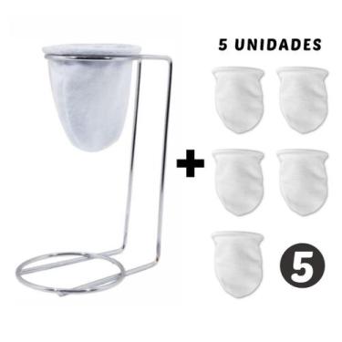 Imagem de Mini Coador de Café de Pano Individual Chá Suporte Mariquinha - oem
