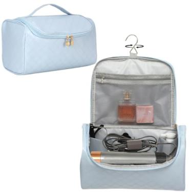 Imagem de Dongawin Capa estilo shark flex – bolsa de viagem de couro premium para airwrap Dyson e secador de cabelo de tubarão, impermeável e fácil de limpar com acolchoamento macio de 360°, bolsa de viagem