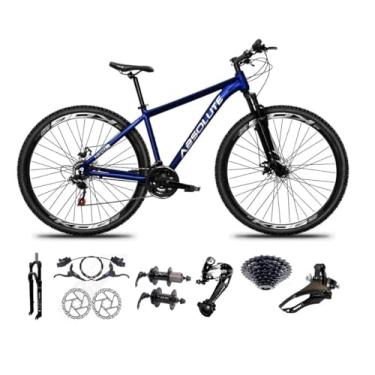 Imagem de Bicicleta Aro 29 Absolute Nero 5 Cabos Internos 27v K7 Freios Hidráulicos Kit 3x9 Suspensão com Trava (Azul, 21)