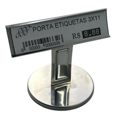 Imagem de PORTA ETIQUETA 3,2x11,1CM M DISPLAY BALCÃO EM INOX 600333 - KANA
