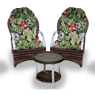 Imagem de Conjunto de Poltronas Fibra Sintética e 1 Mesa Centro