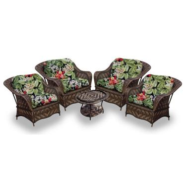 Imagem de Conjunto de Poltronas Fibra Sintética e 1 Mesa Centro