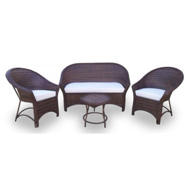 Imagem de Conjunto de Sofá Fibra e 2 Poltronas e 1 Mesa Centro