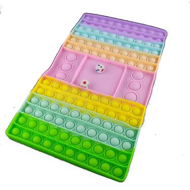 Imagem de Big Pop It Pastel Silicone Brinquedo Sensorial Anti Stress
