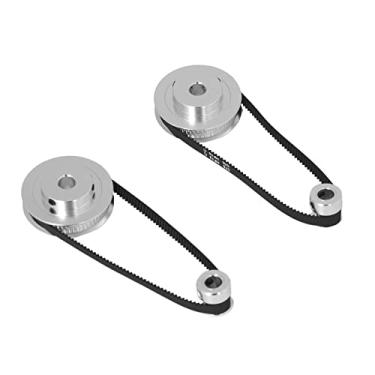 Imagem de 20, 60 Dentes Polia de Tempo Síncrono de Alumínio Com Cinto de Borracha Reforçado Com Fibra para Impressora 3D, Transmissão Eficiente, (8mm / 0,31 em furo)
