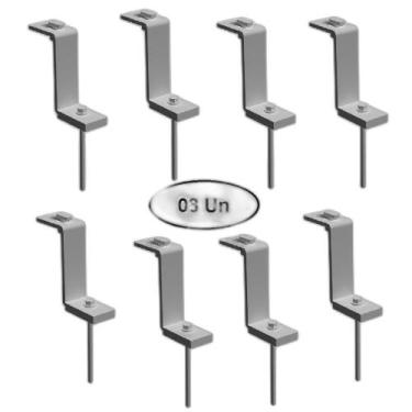 Imagem de Estrutura Suporte Z Fixador Placa Painel Solar Alumínio E - Perfil Mas