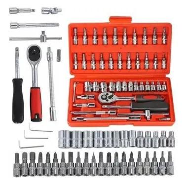 Imagem de Kit Jogo De Chaves Catraca Pito 40 Peças Sextavado - Nakasaki/Sa Tools