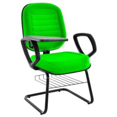 Imagem de Cadeira Universitária Com Prancheta Linha Blenda Verde - DESIGN OFFICE