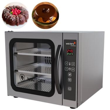 Imagem de Forno Convector Para Bolos 60 Litros Inox 3 Assadeiras Perfuradas WCVB-335 Wictory