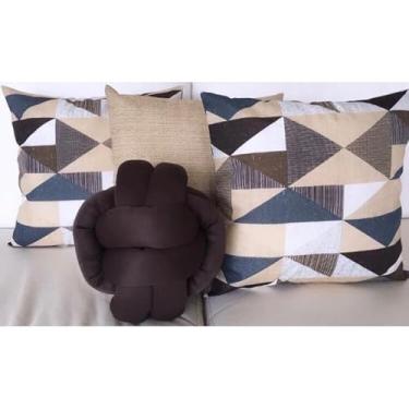 Imagem de Kit 3 Capas de Almofadas Decorativas + Almofada Nozinho(11)