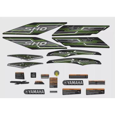 Imagem de Kit Adesivo Yamaha Sho 2009 Cor Verde - Spts