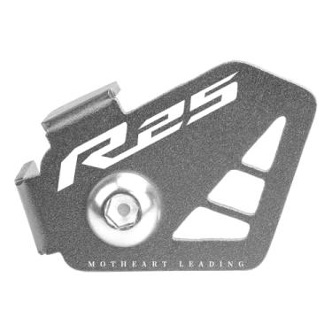 Imagem de MotHeartCNC Protetor de sensor ABS de motocicleta para YZF-R25 2014-2023 dianteiro traseiro ABS sensor escudo freio ABS protetor de sensor acessórios yzf-r25 (cinza)