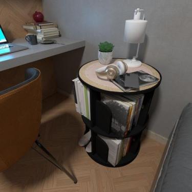 Imagem de Estante Prateleira Giratória Organizador Livro Brinquedo Decoração e I