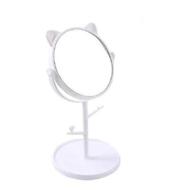 Imagem de Espelho De Gatinho Mesa Redondo Maquiagem Porta Joias - Western Home!,