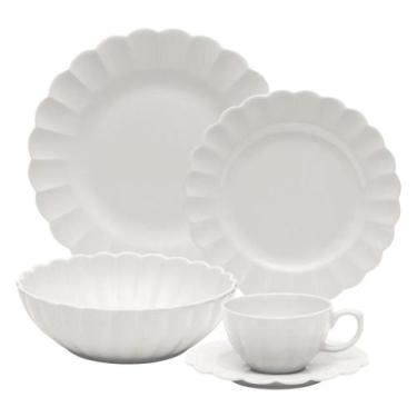 Imagem de Jogo De Jantar Em Porcelana Flora Com 20 Peças Oxford Camélia