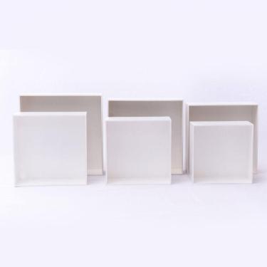 Imagem de Kit 6 Nichos Decorativos Quarto/sala 100% Mdf Branco