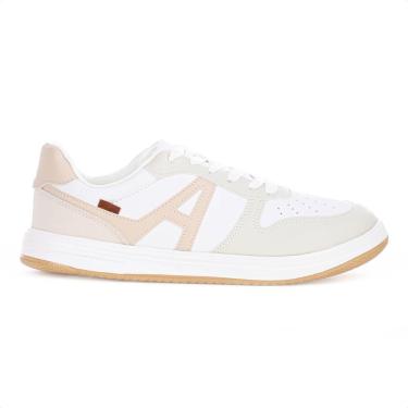 Imagem de Tênis Anacapri Eco Play "A" Branco Bege e Cinza - Feminino-Feminino